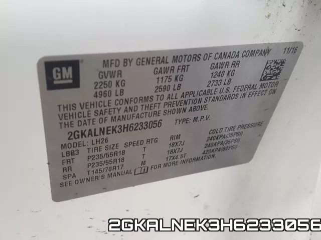 2GKALNEK3H6233056 фото 2