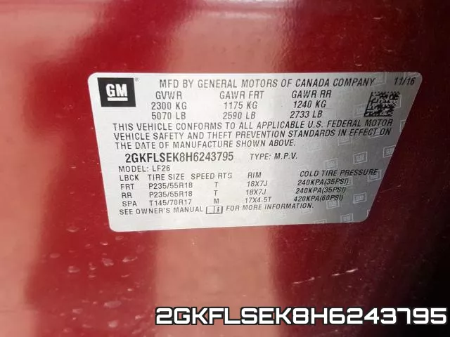 2GKFLSEK8H6243795 фото 2