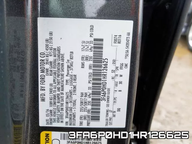 3FA6P0HD1HR126625 фото 2