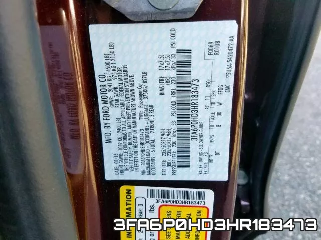 3FA6P0HD3HR183473 фото 2
