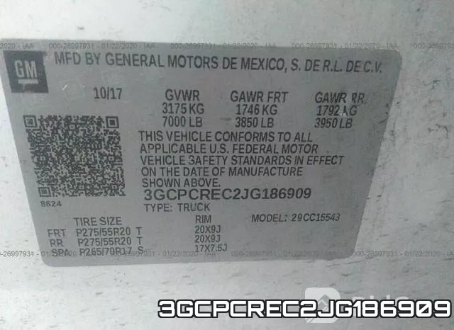 3GCPCREC2JG186909 фото 7