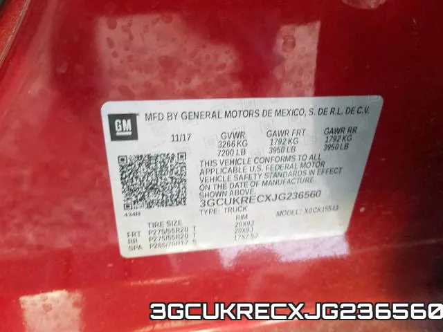 3GCUKRECXJG236560 фото 2