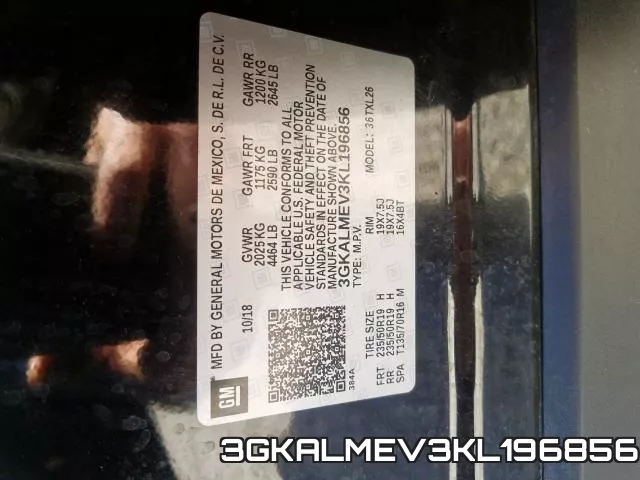 3GKALMEV3KL196856 фото 2