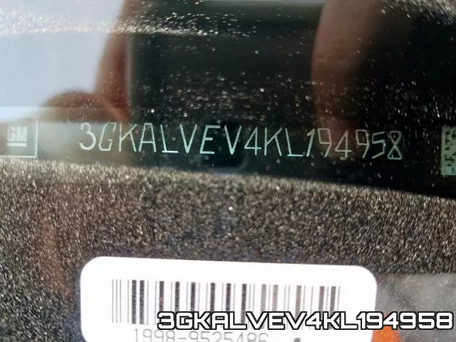 3GKALVEV4KL194958 фото 2