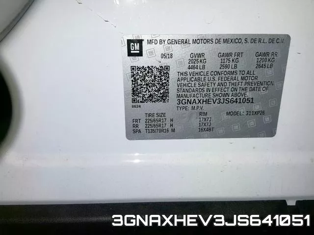 3GNAXHEV3JS641051 фото 2