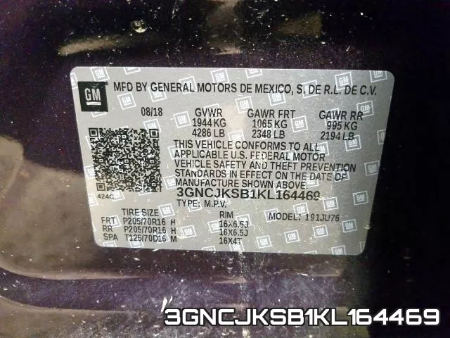 3GNCJKSB1KL164469 фото 2