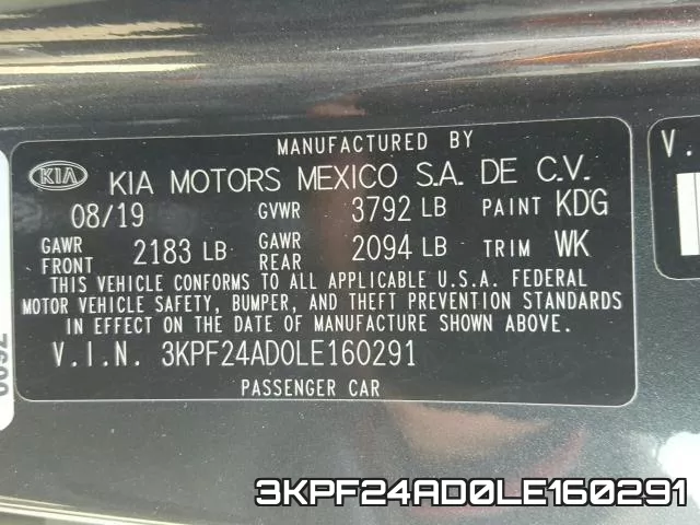 3KPF24AD0LE160291 фото 2