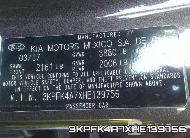 3KPFK4A7XHE139756 фото 9