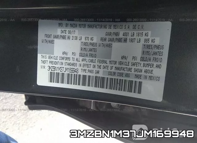 3MZBN1M37JM169948 фото 10