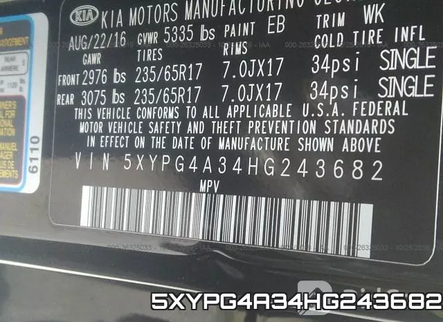 5XYPG4A34HG243682 фото 4