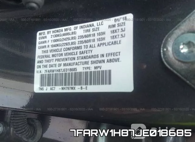 7FARW1H87JE018685 фото 7