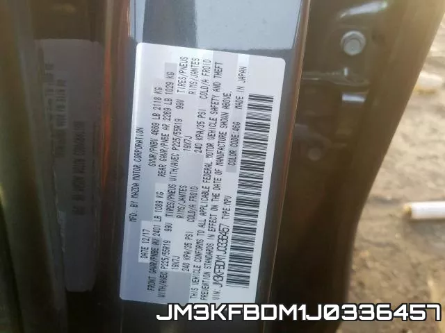 JM3KFBDM1J0336457 фото 2