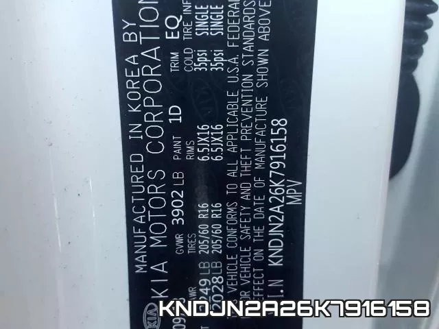 KNDJN2A26K7916158 фото 2