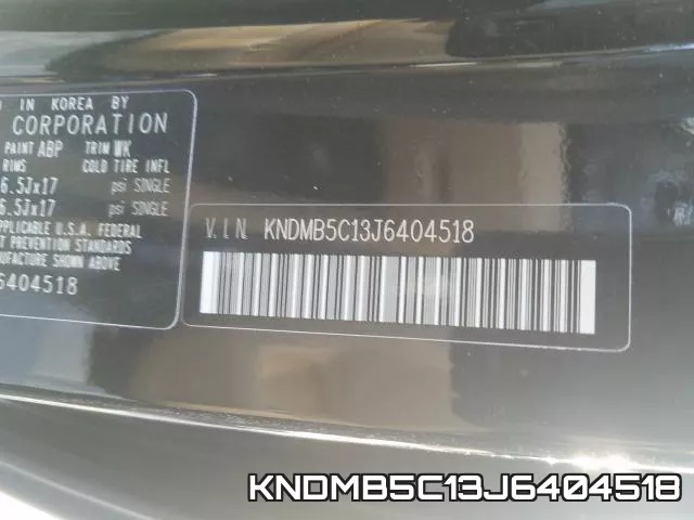 KNDMB5C13J6404518 фото 2