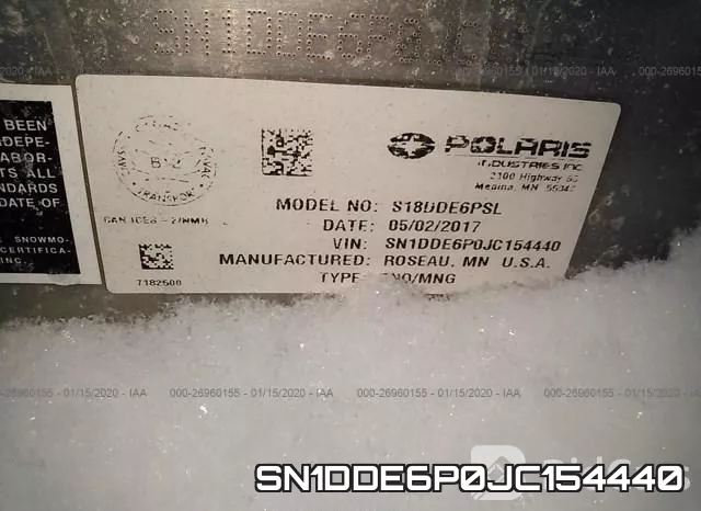 SN1DDE6P0JC154440 фото 9