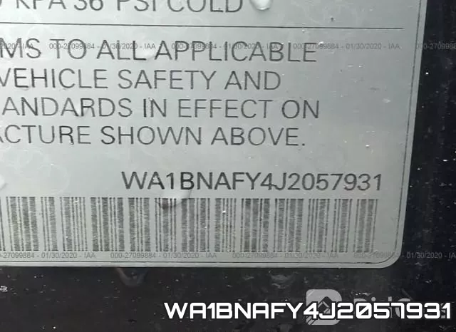 WA1BNAFY4J2057931 фото 7