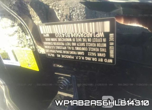 WP1AB2A56HLB14310 фото 9