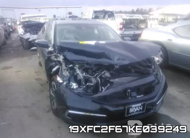 19XFC2F67KE039249 фото 4