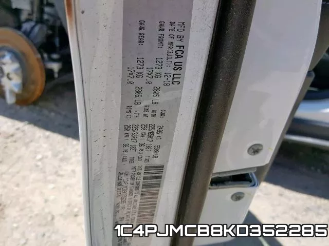 1C4PJMCB8KD352285 фото 2