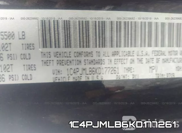 1C4PJMLB6KD177261 фото 10