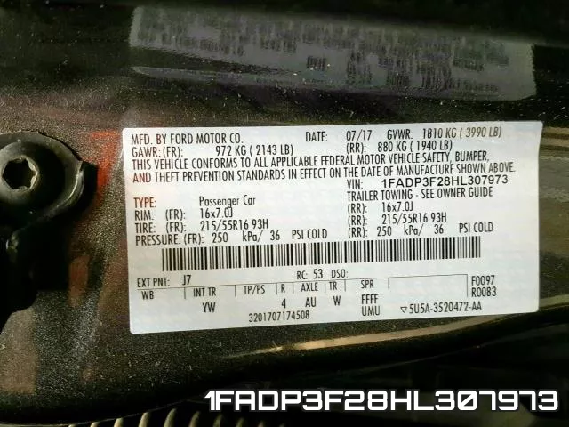 1FADP3F28HL307973 фото 2