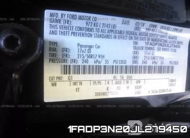1FADP3N20JL279450 фото 9