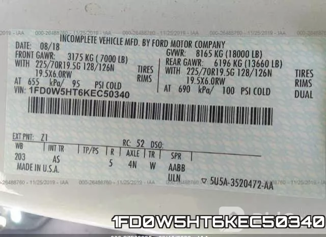 1FD0W5HT6KEC50340 фото 2