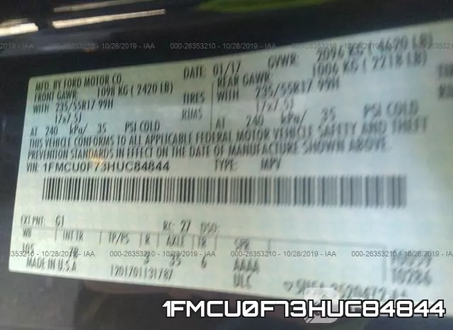 1FMCU0F73HUC84844 фото 8