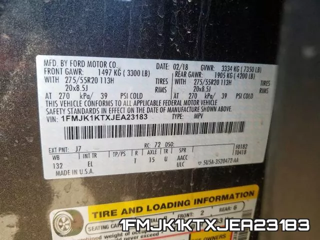 1FMJK1KTXJEA23183 фото 2