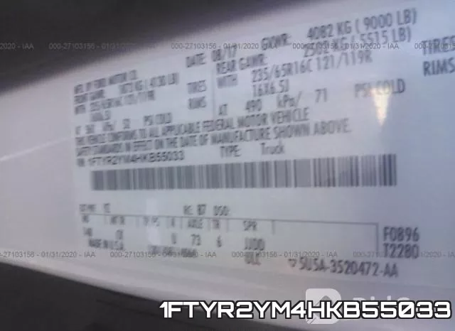 1FTYR2YM4HKB55033 фото 5