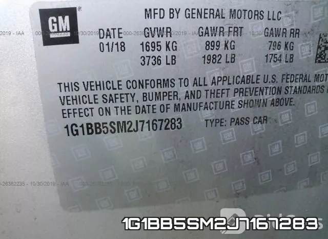 1G1BB5SM2J7167283 фото 5