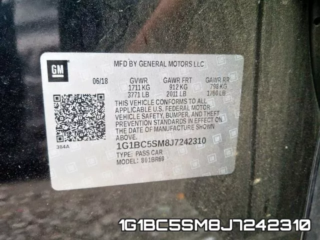 1G1BC5SM8J7242310 фото 2