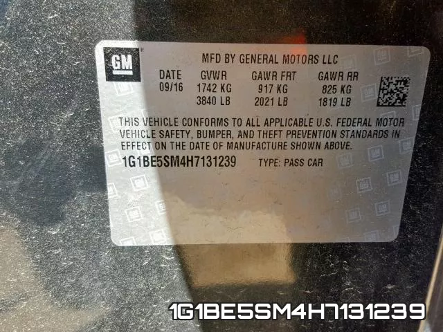 1G1BE5SM4H7131239 фото 2