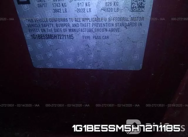 1G1BE5SM5H7271185 фото 6