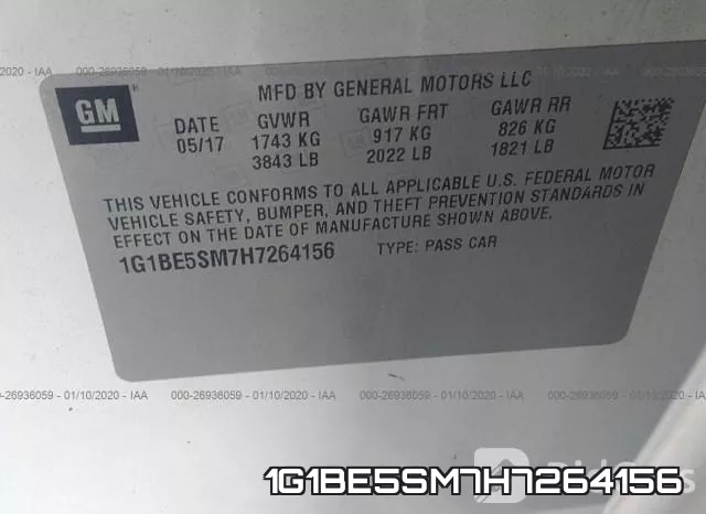 1G1BE5SM7H7264156 фото 8