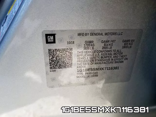 1G1BE5SMXK7116381 фото 2