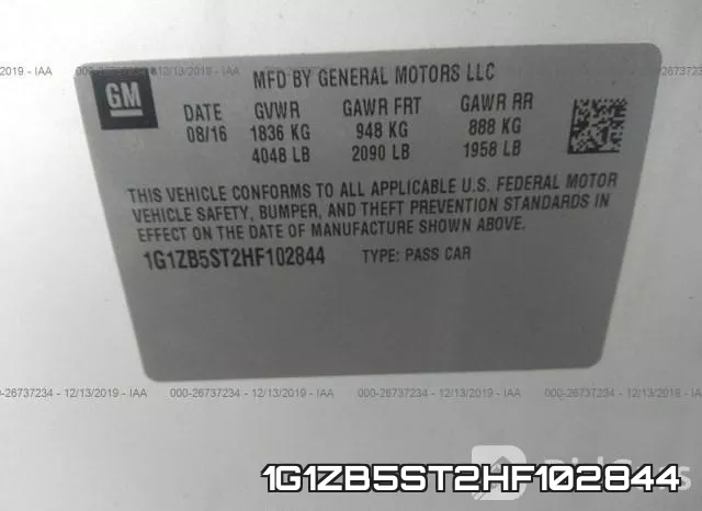 1G1ZB5ST2HF102844 фото 9
