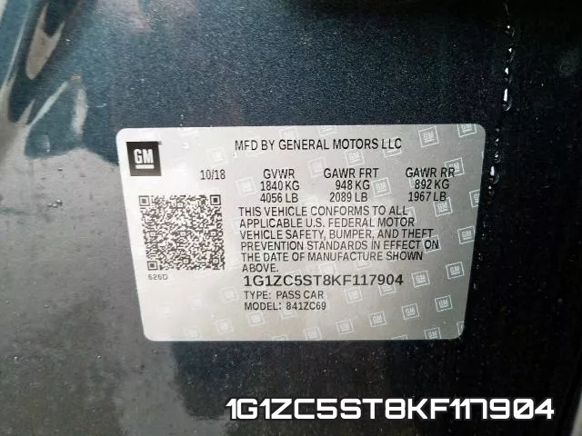 1G1ZC5ST8KF117904 фото 2