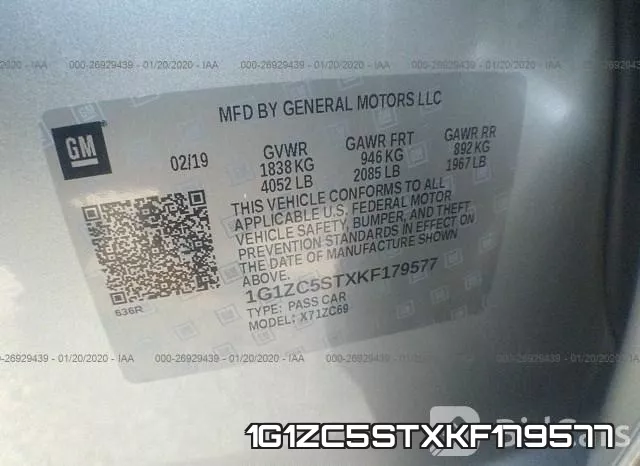 1G1ZC5STXKF179577 фото 9