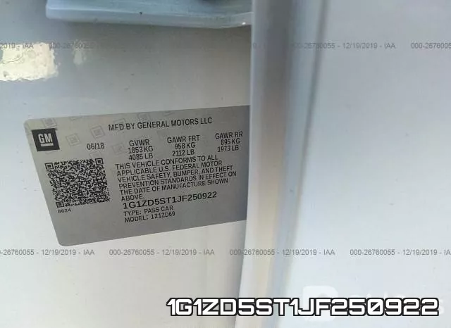 1G1ZD5ST1JF250922 фото 9