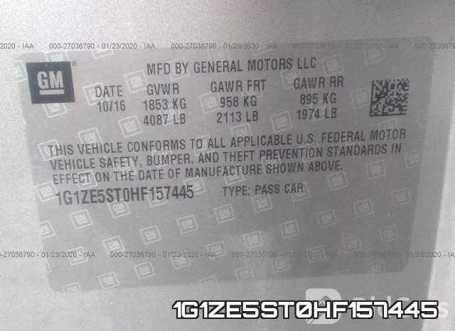 1G1ZE5ST0HF157445 фото 10