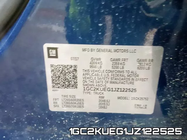1GC2KUEG1JZ122525 фото 2