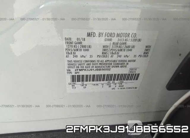 2FMPK3J91JBB56552 фото 7