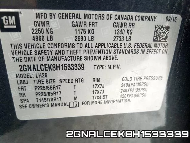 2GNALCEK8H1533339 фото 2