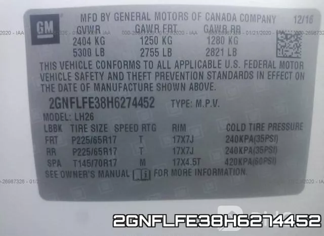 2GNFLFE38H6274452 фото 8