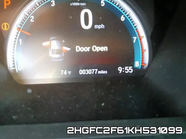 2HGFC2F61KH531099 фото 8