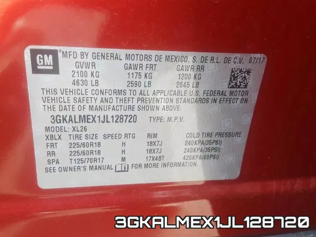 3GKALMEX1JL128720 фото 2