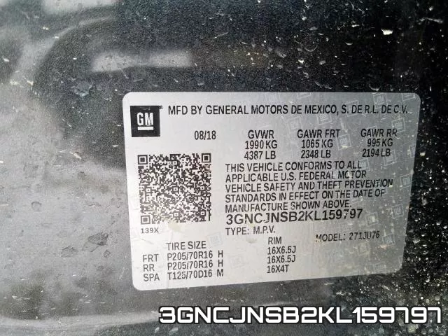 3GNCJNSB2KL159797 фото 2