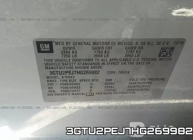 3GTU2PEJ7HG269982 фото 9