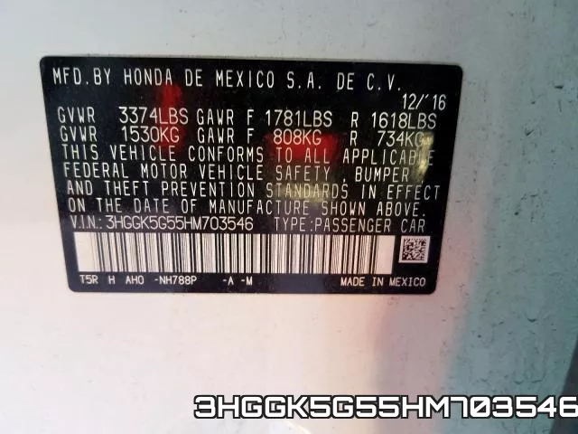 3HGGK5G55HM703546 фото 2